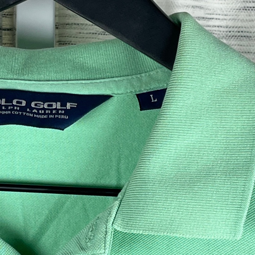 Polo Golf Ralph Lauren Mens Pima Cotton Polo Shirt Green Dgc 1898 Large View 5